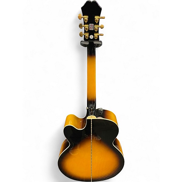 Used Epiphone EJ200SCE SUNBURST Acoustic Electric Guitar