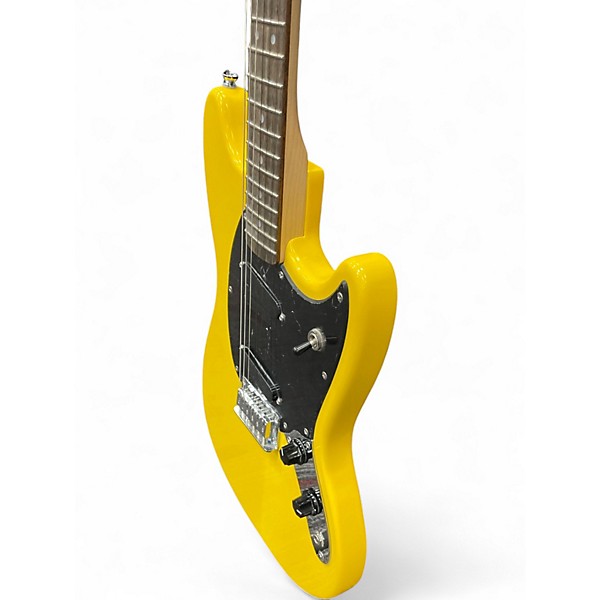 Used Squier Bullet Mustang HH Yellow Solid Body Electric Guitar