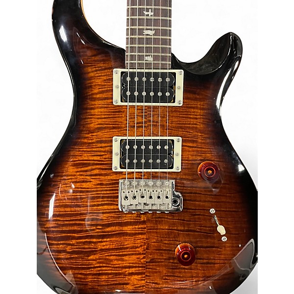 Used PRS SE Custom 24 BROWN QUILT Solid Body Electric Guitar
