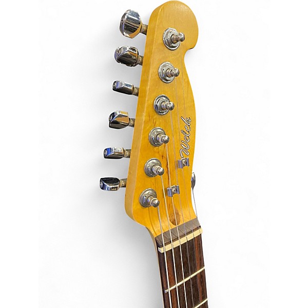 Used Welch Twang Slinger Faded Sunburst Solid Body Electric Guitar