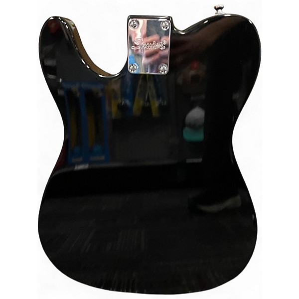 Used Squier Telecaster black Solid Body Electric Guitar