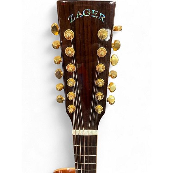 Used 2022 Zager zad-900ce12 Cherry Sunburst 12 String Acoustic Electric Guitar