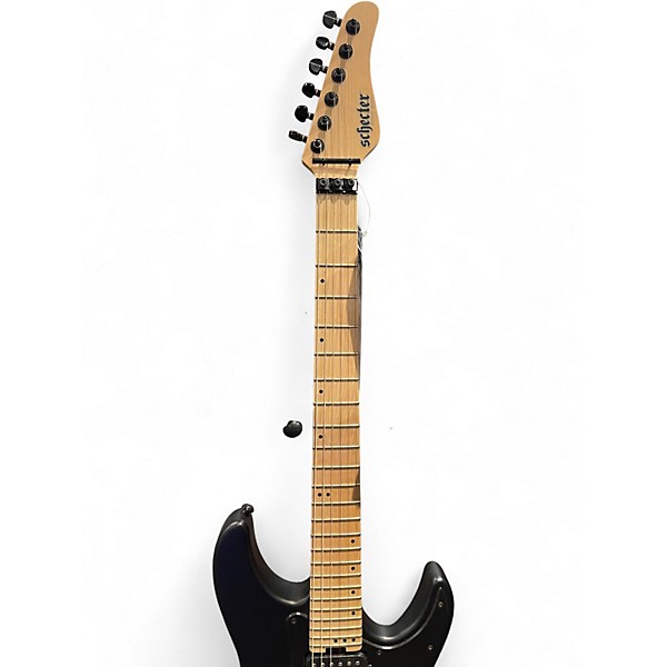 Used Schecter Guitar Research Sunset Triad Black Solid Body Electric Guitar