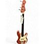 Used Bluesman  Vintage Fretless  Pink Electric Bass Guitar thumbnail