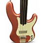 Used Bluesman  Vintage Fretless  Pink Electric Bass Guitar