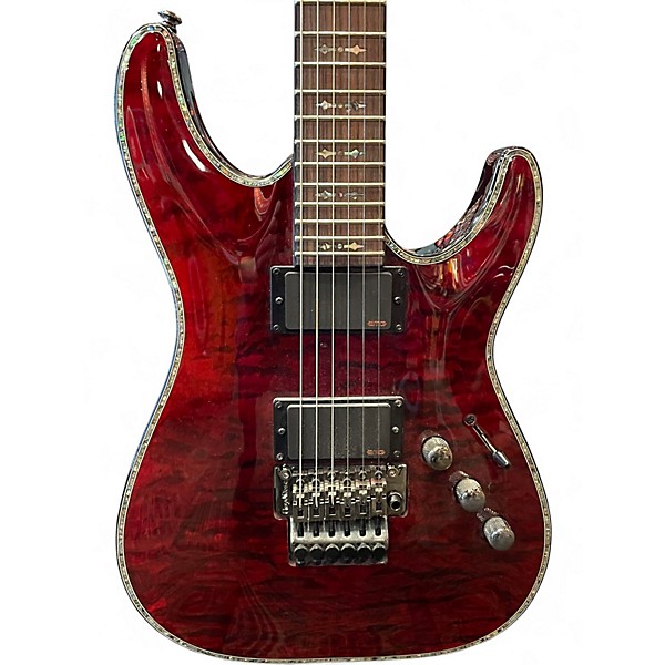 Used Schecter Guitar Research Hellraiser C1 RED Solid Body Electric Guitar