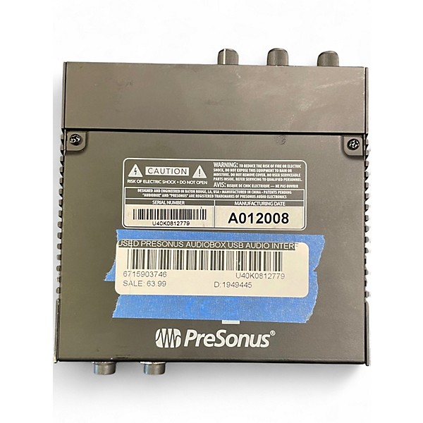 Used PreSonus Audiobox USB Audio Interface
