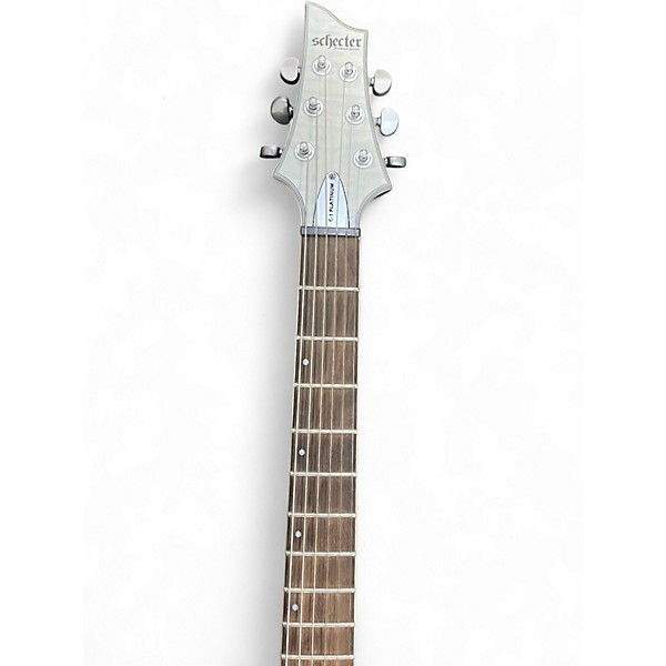 Used Schecter Guitar Research C1 Platinum White Solid Body Electric Guitar