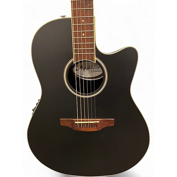 Used Applause AB28-5S Black Acoustic Electric Guitar