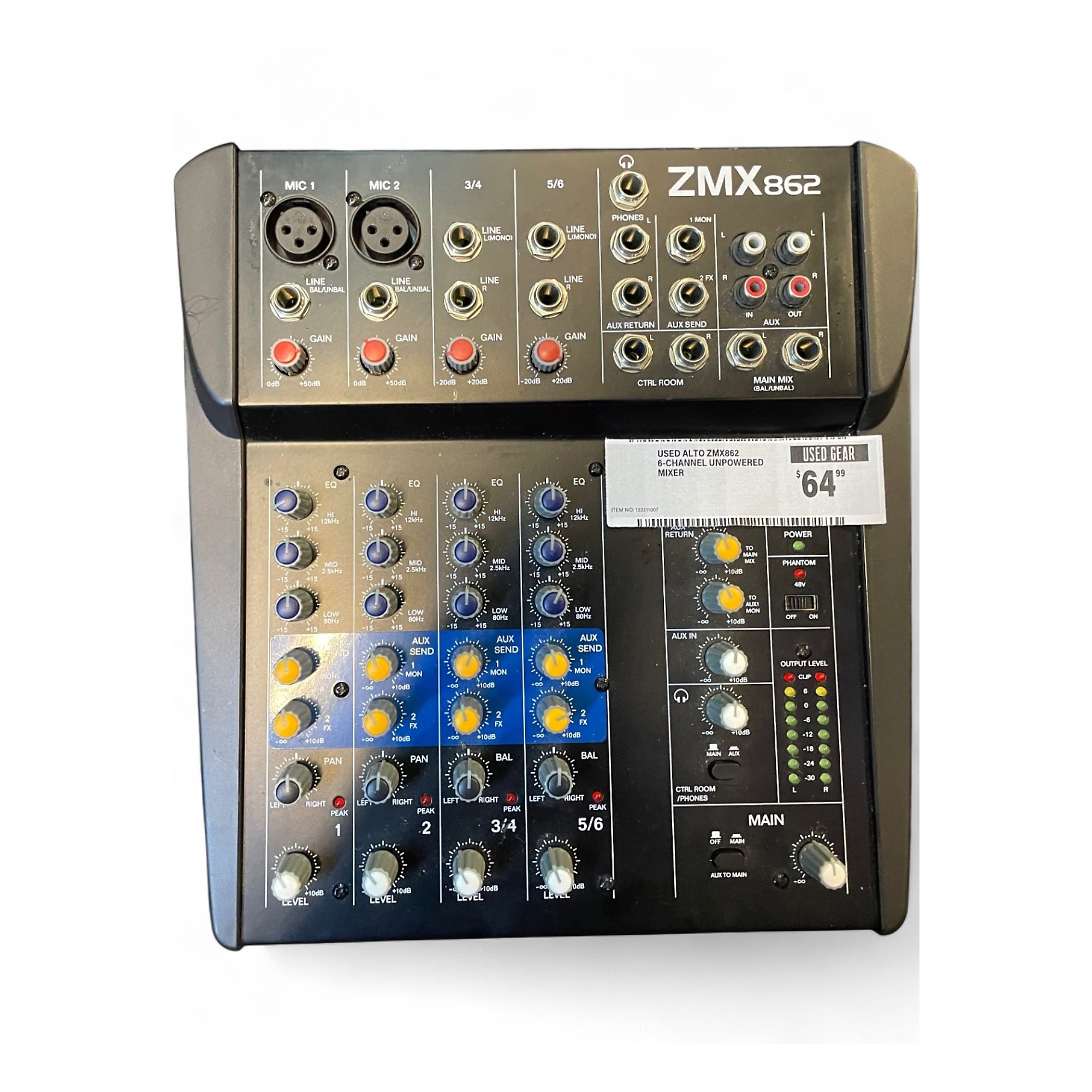 Used Alto ZMX862 6-Channel Unpowered Mixer | Guitar Center