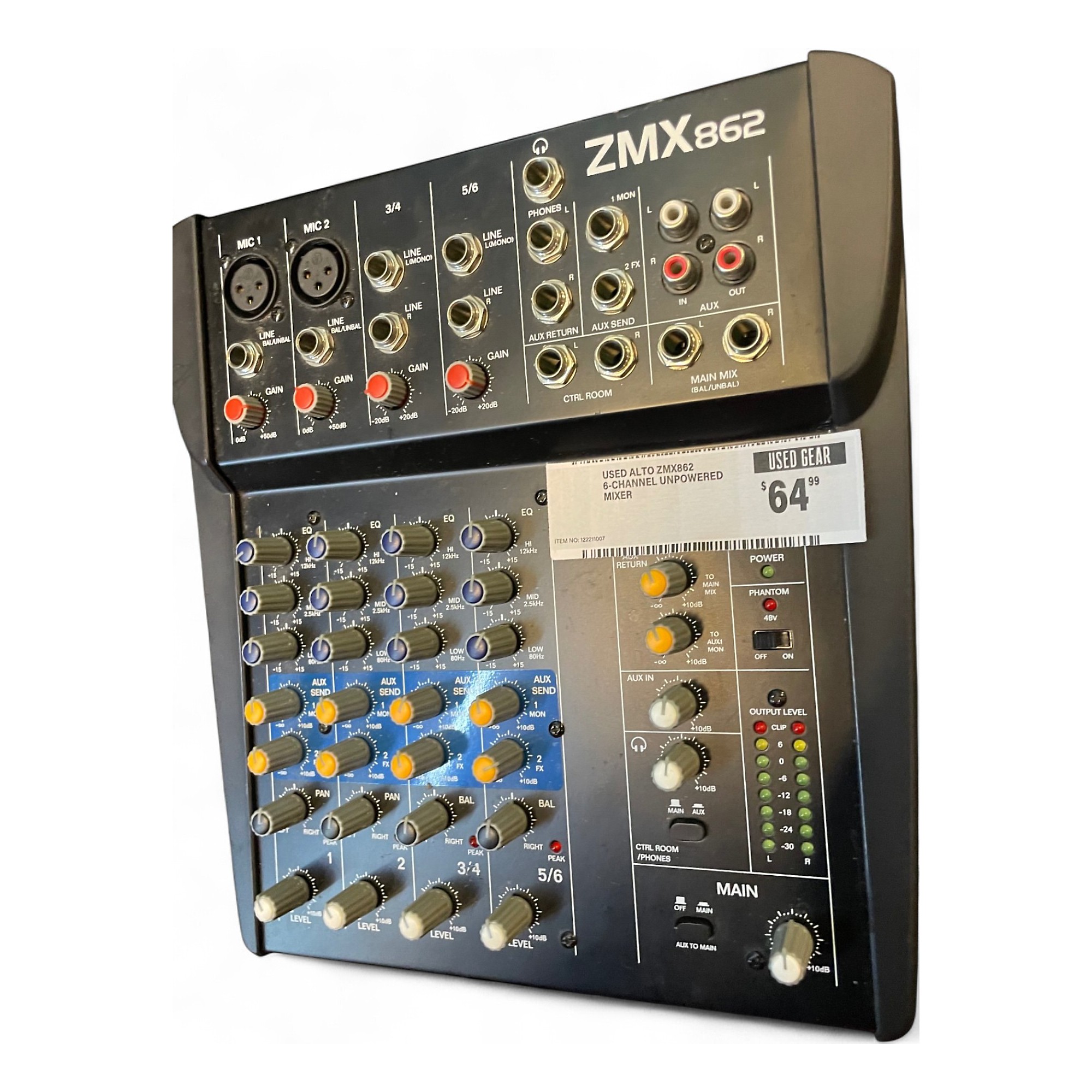 Used Alto ZMX862 6-Channel Unpowered Mixer | Guitar Center