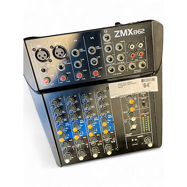 Used Alto ZMX862 6-Channel Unpowered Mixer