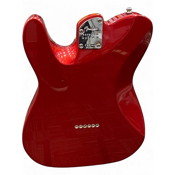 Used Fender American Ultra II telecaster Sinister Red Solid Body Electric Guitar