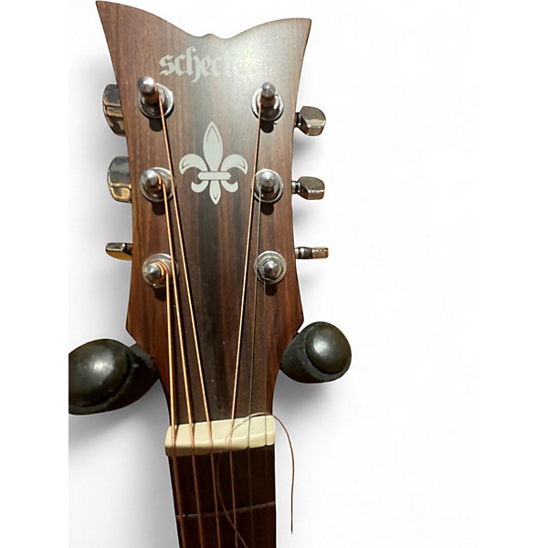 Used Schecter Guitar Research Caffe Monster Black Acoustic Guitar