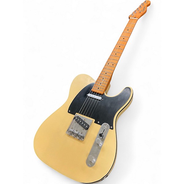 Used Squier Telecaster 40th Anniversary Cream Solid Body Electric Guitar