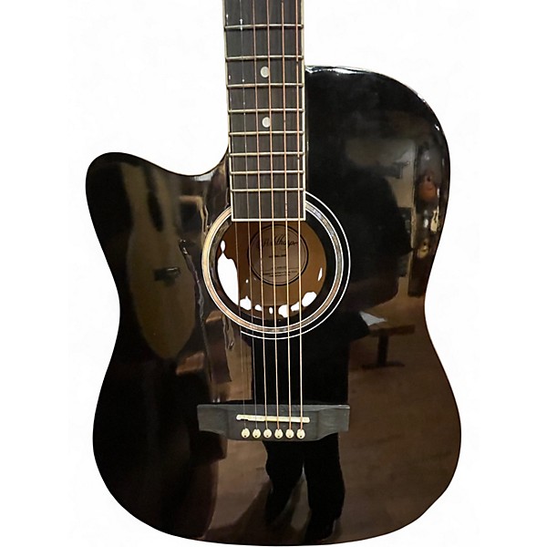 Used Ashthorpe D98 BLACK Acoustic Electric Guitar