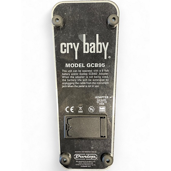 Used Dunlop GCB95 Original Crybaby Wah Effect Pedal