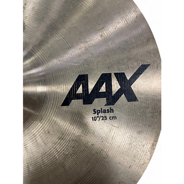 Used SABIAN 10in AAX Splash Brilliant Cymbal