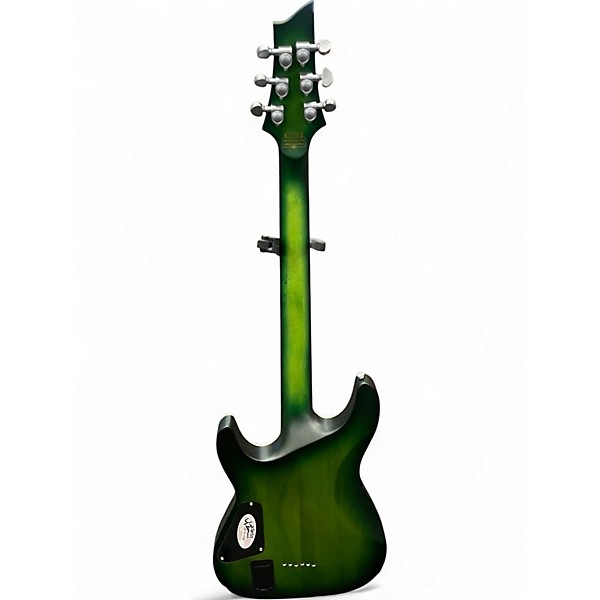 Used Schecter Guitar Research C1 Platinum greenburst Solid Body Electric Guitar