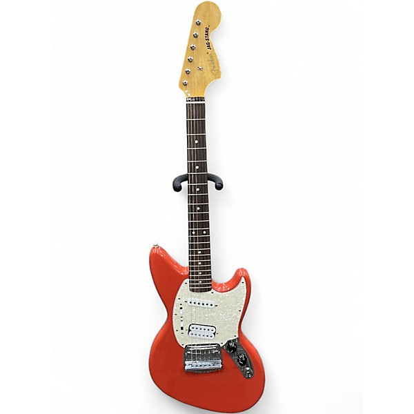 Used 2021 Fender KURT COBAIN SIGNATURE JAGSTANG Fiesta Red Solid Body Electric Guitar