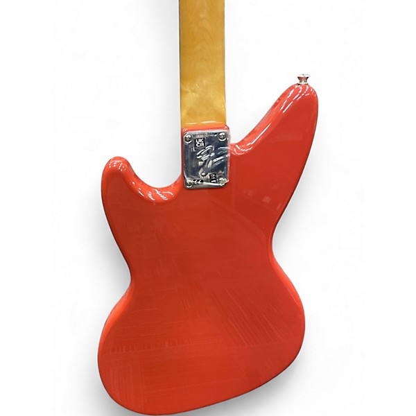Used 2021 Fender KURT COBAIN SIGNATURE JAGSTANG Fiesta Red Solid Body Electric Guitar