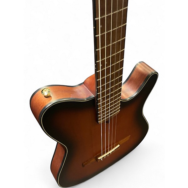 Used Ibanez FRH10N Brown Sunburst Classical Acoustic Guitar