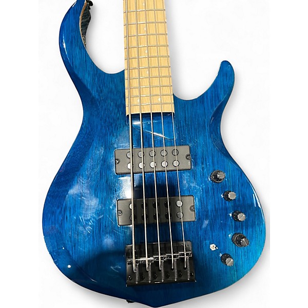 Used Sire Marcus Miller M2 5 String Blue Electric Bass Guitar