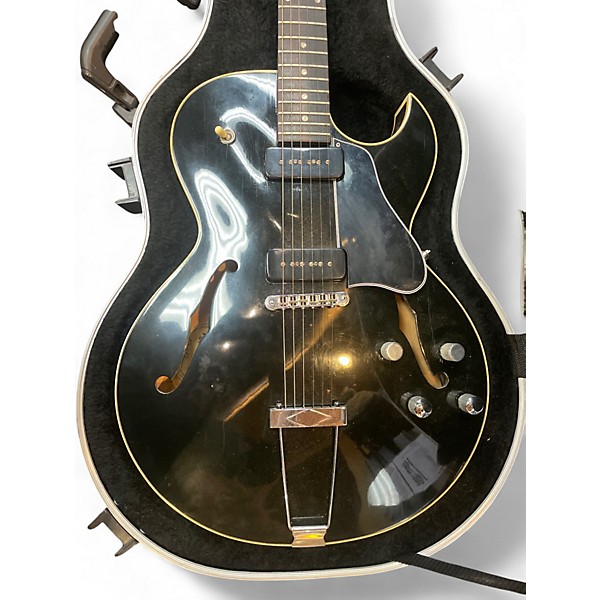 Vintage 1994 Gibson ES135 Black and White Hollow Body Electric Guitar