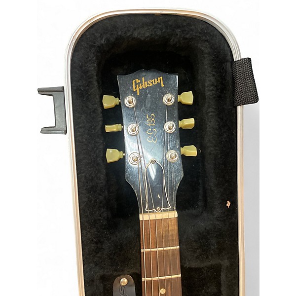 Vintage 1994 Gibson ES135 Black and White Hollow Body Electric Guitar