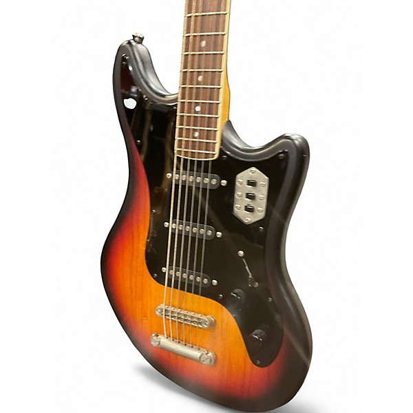 Used Schecter Guitar Research Hellcat VI 3 Tone Sunburst Solid Body Electric Guitar