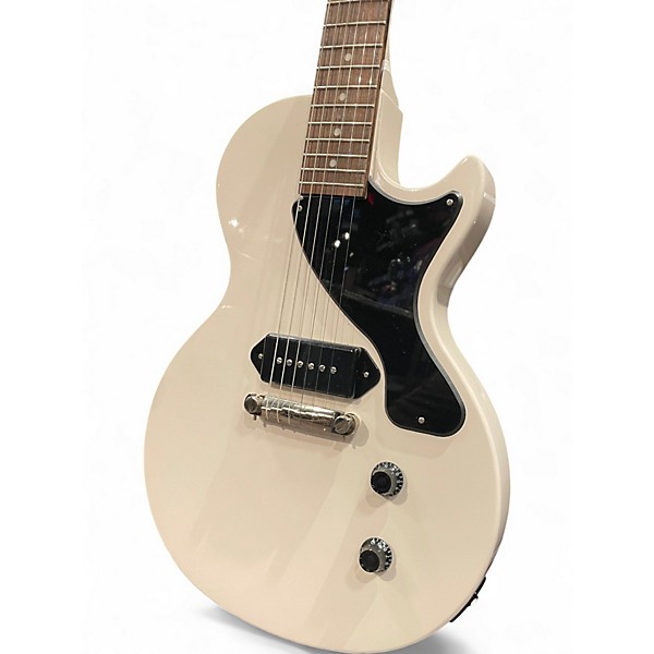 Used Epiphone Billie Joe Armstrong Signature Les Paul Jr Alpine White Solid Body Electric Guitar