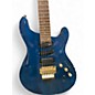 Used Fernandes Dragonfly Trans Blue Solid Body Electric Guitar