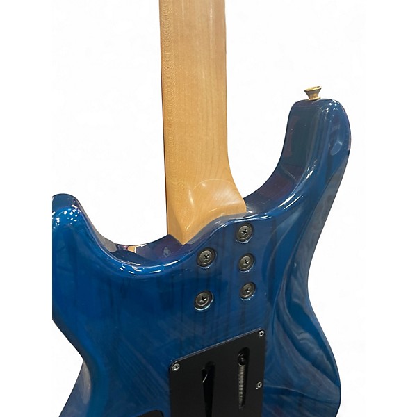 Used Fernandes Dragonfly Trans Blue Solid Body Electric Guitar