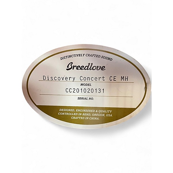 Used Breedlove Discovery Concert Natural Acoustic Guitar