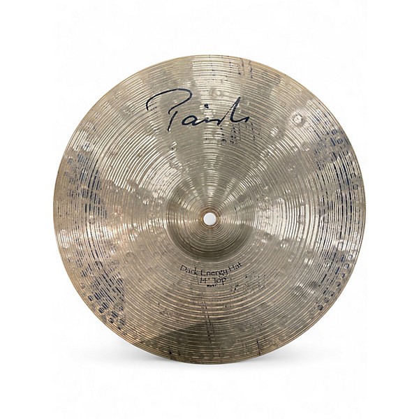 Used Paiste 14in Signature Dark Energy  Hi Hat Pair Cymbal