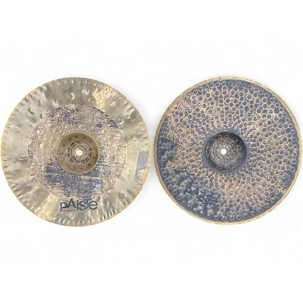 Used Paiste 14in Signature Dark Energy  Hi Hat Pair Cymbal