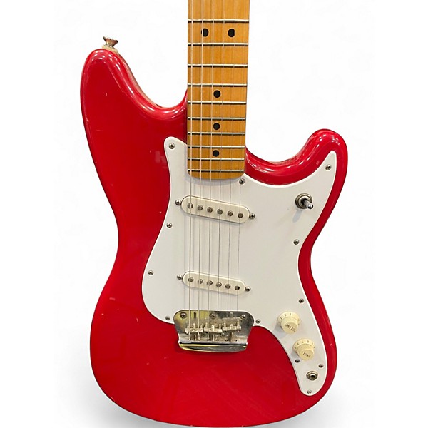Used Fender Duo Sonic Fiesta Red Solid Body Electric Guitar