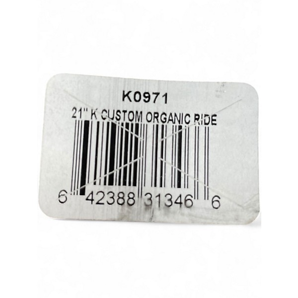 Used Zildjian 21in K Custom Organic Ride Cymbal