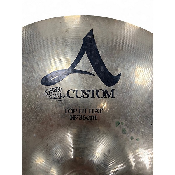 Used Zildjian 14in A Custom Hi Hat Top Cymbal