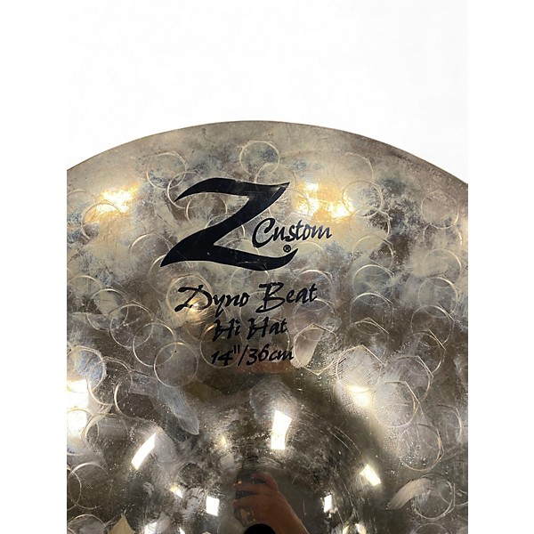 Used Zildjian 14in Z Custom Dyno Beat Hi Hat Bottom Cymbal
