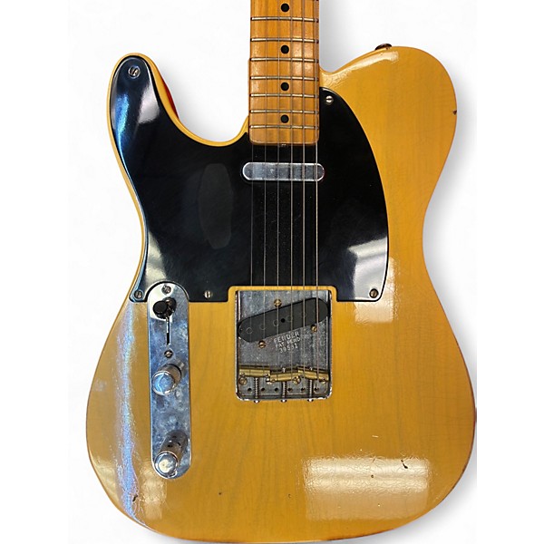 Used 2002 Fender Fender Telecaster Custom Shop Butterscotch Blonde Solid Body Electric Guitar