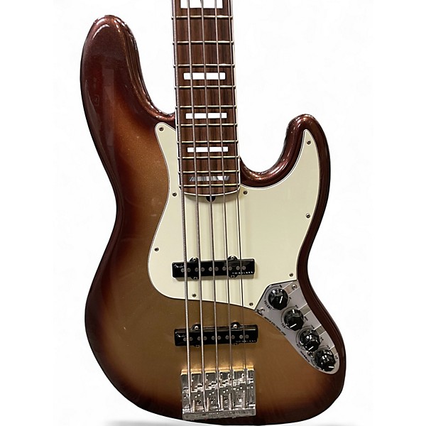 Used Fender American Ultra Jazz Bass V MOCHABURST Electric Bass Guitar