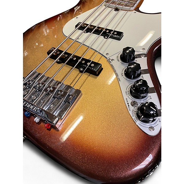 Used Fender American Ultra Jazz Bass V MOCHABURST Electric Bass Guitar