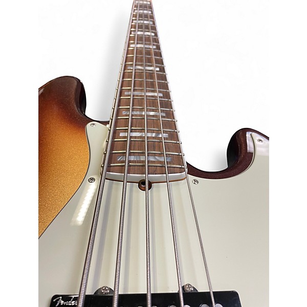 Used Fender American Ultra Jazz Bass V MOCHABURST Electric Bass Guitar
