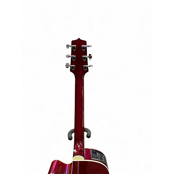 Used Takamine EG440C Crimson Red Trans Acoustic Electric Guitar