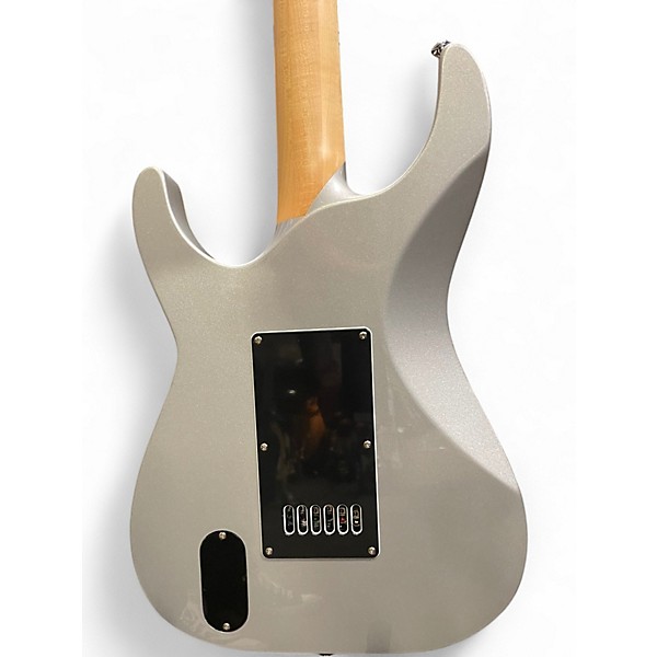 Used ESP LTD KEN SUSI KSM6 EVERTUNE Metallic Silver Solid Body Electric Guitar