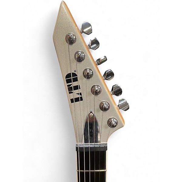 Used ESP LTD KEN SUSI KSM6 EVERTUNE Metallic Silver Solid Body Electric Guitar