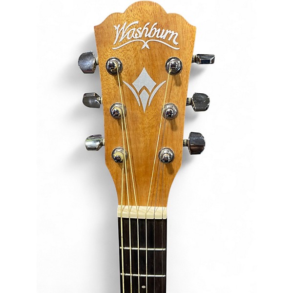 Used Washburn WD7SCE Natural Acoustic Electric Guitar