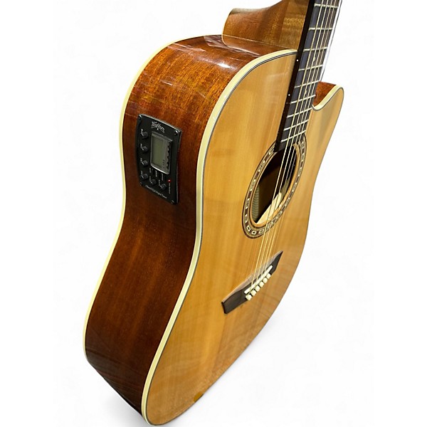 Used Washburn WD7SCE Natural Acoustic Electric Guitar