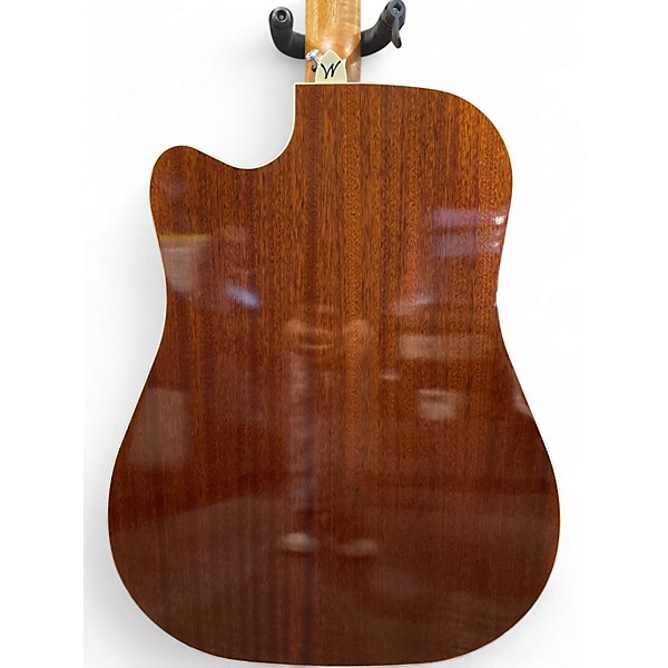 Used Washburn WD7SCE Natural Acoustic Electric Guitar